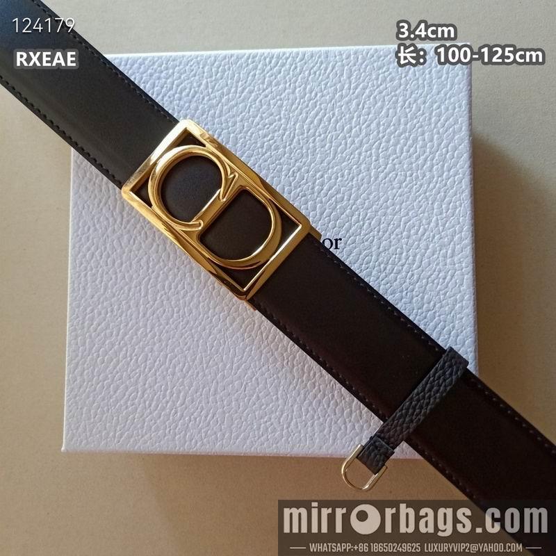 Replica Dior belt 34mmX100-125cm 8L05