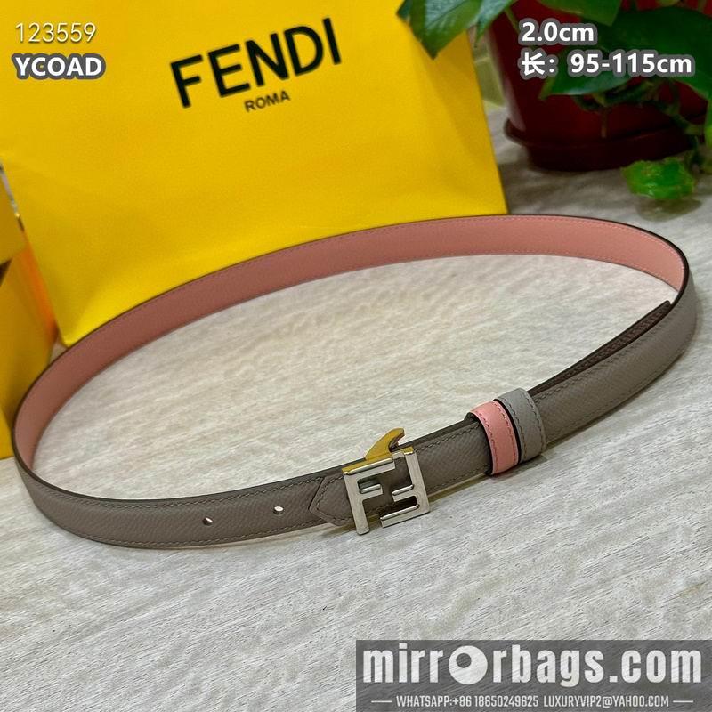 Replica Fendi belt 20mmX95-115cm 8L16