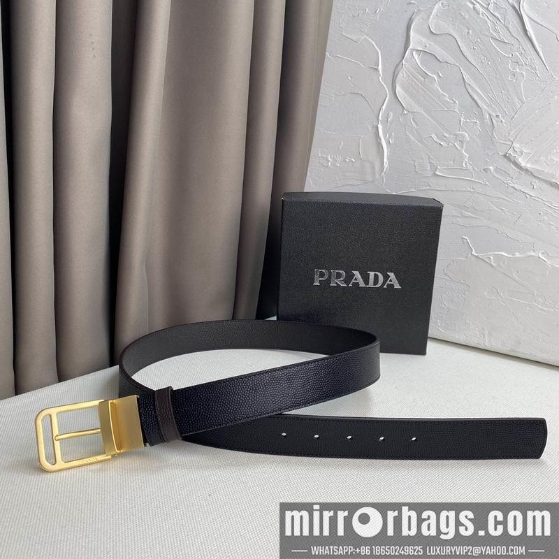 Replica Prada belt 35mmX95-125cm 7D02
