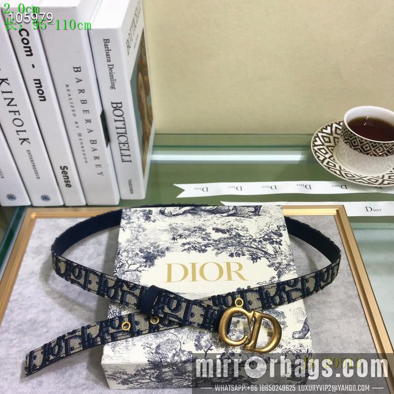 Replica Dior Belt 20mmX95-110cm 7d12