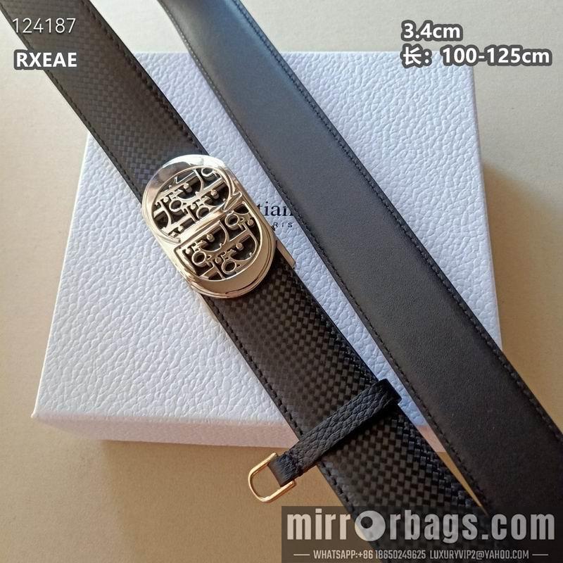 Replica Dior belt 34mmX100-125cm 8L02