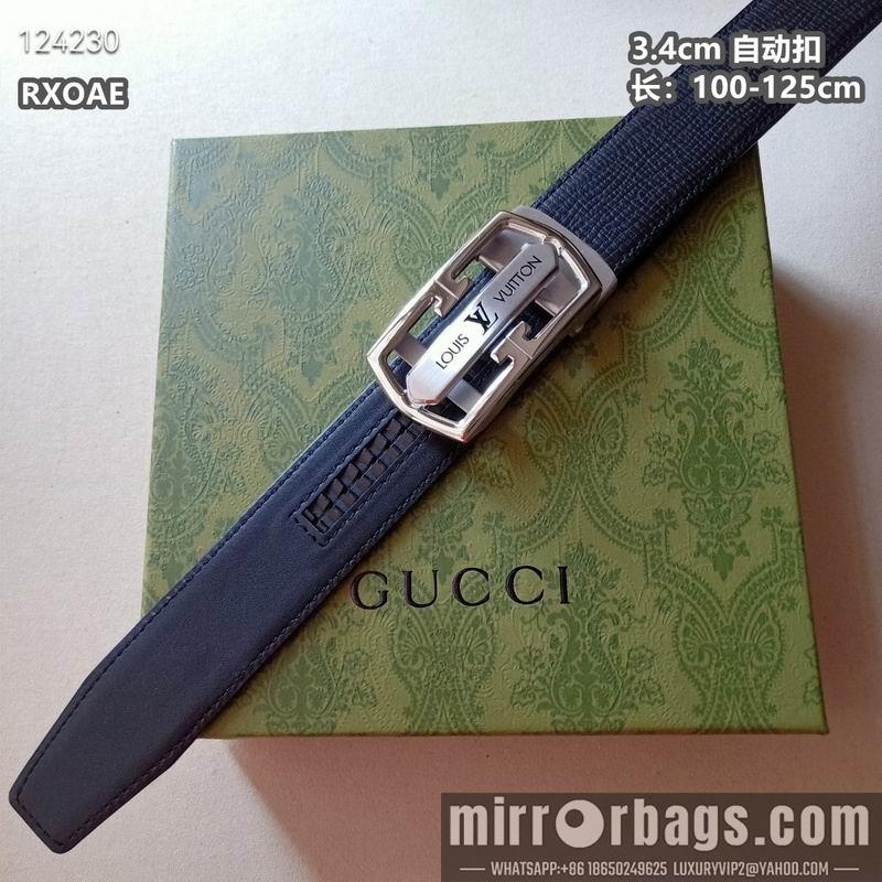 Replica LV belt 34mmX100-125cm 8L31