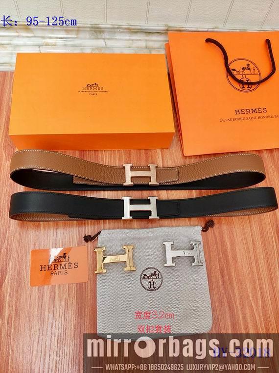 Replica Hermes Belt 32mm 双扣95-125cm 8L01