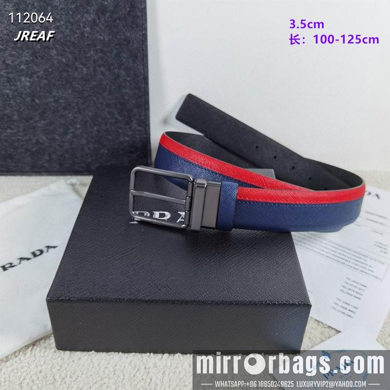 Replica Prada belt 35mmX100-125cm 8L05