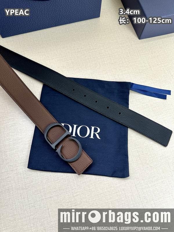 Replica Dior belt 34mmX100-125cm 8L07