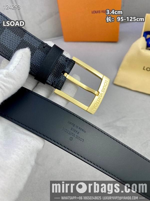 Replica LV belt 34mmX95-125cm 8L25
