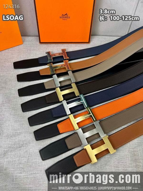 Replica Hermes belt 38mmX100-125cm 8L04