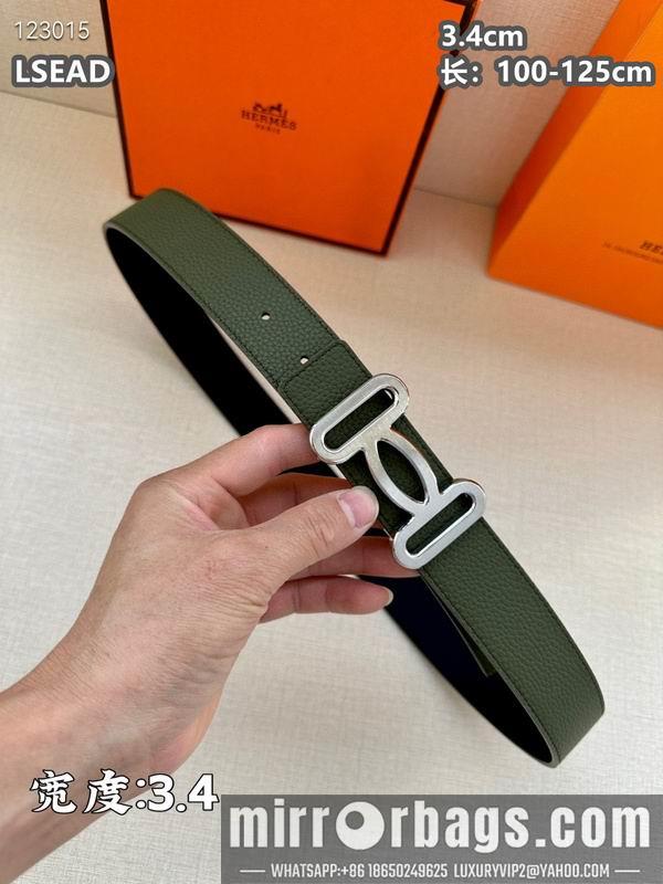 Replica Hermes belt 34mmX100-125cm 8L07
