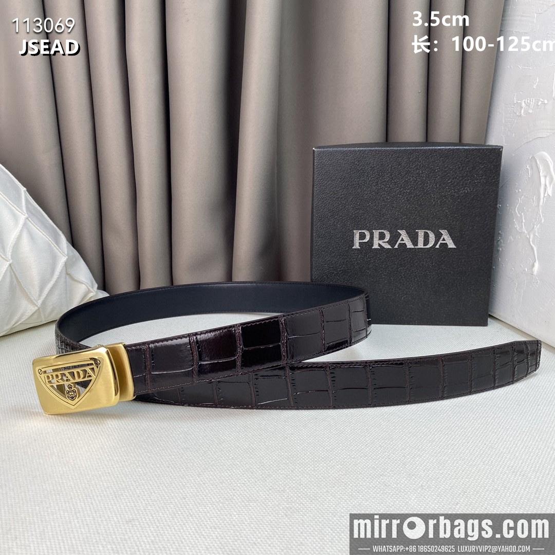 Replica Prada belt 35mmX100-125cm 8L02