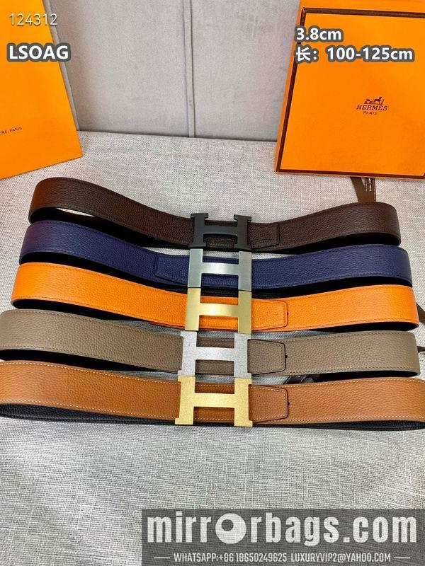 Replica Hermes belt 38mmX100-125cm 8L04