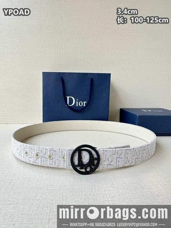 Replica Dior belt 34mmX100-125cm 8L08
