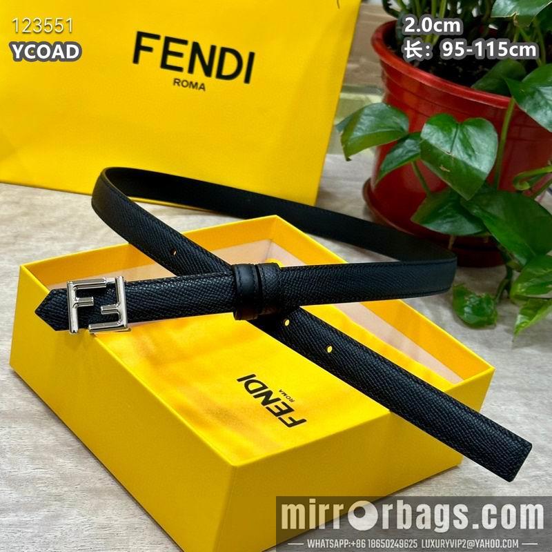 Replica Fendi belt 20mmX95-115cm 8L16