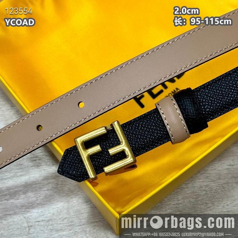 Replica Fendi belt 20mmX95-115cm 8L16