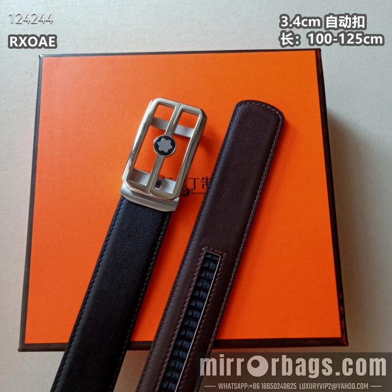 Replica Montlanc belt 34mmX100-125cm 8L08