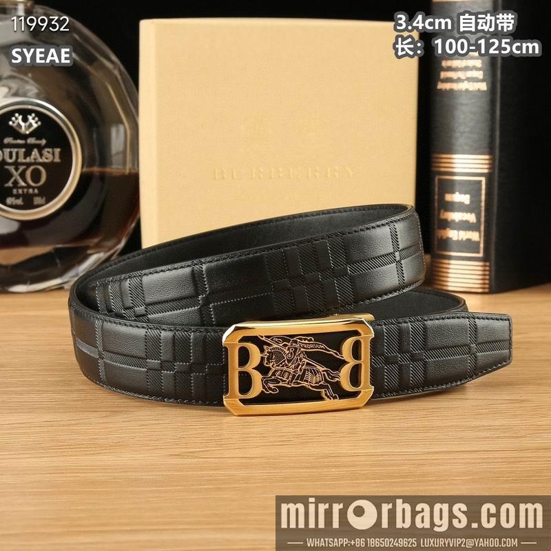Replica Burberry belt 34mmX100-125cm 8L06