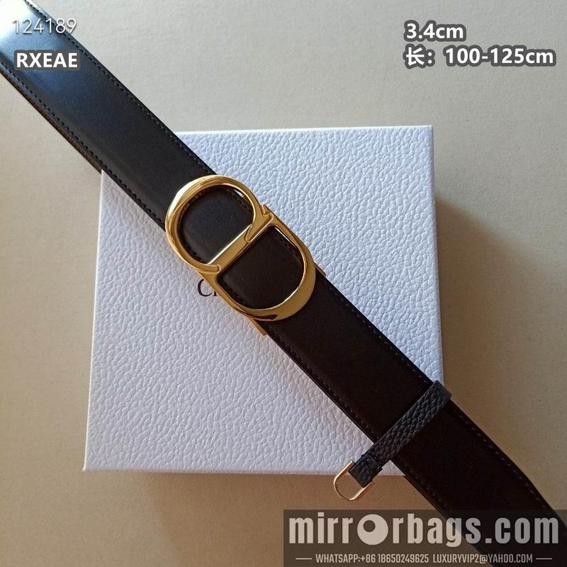 Replica Dior belt 34mmX100-125cm 8L01