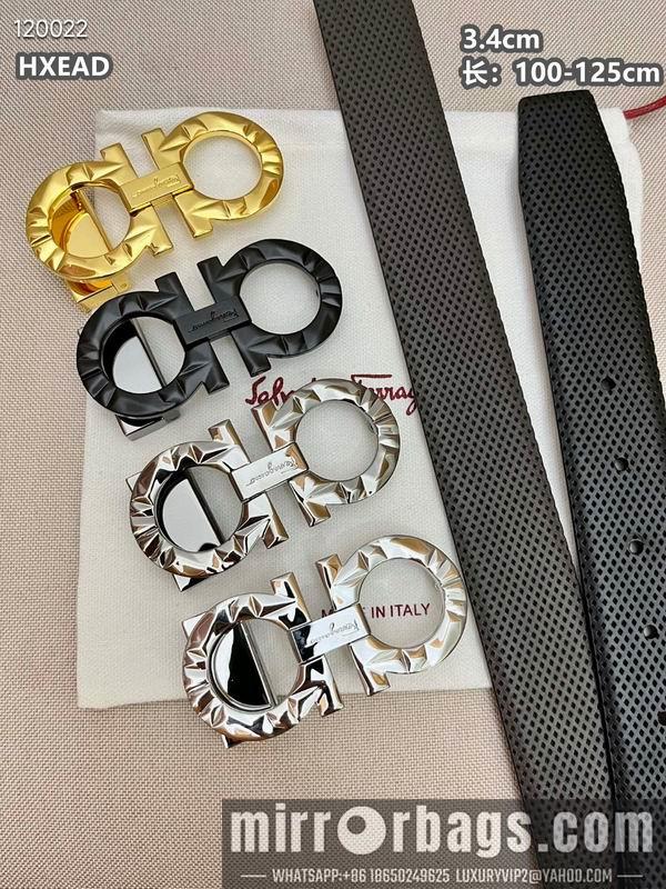 Replica Ferragamo belt 34mmX100-125cm 8L01