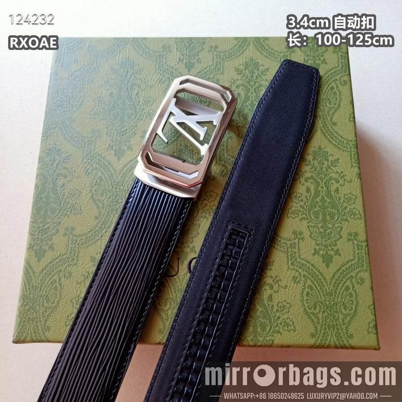 Replica LV belt 34mmX100-125cm 8L30