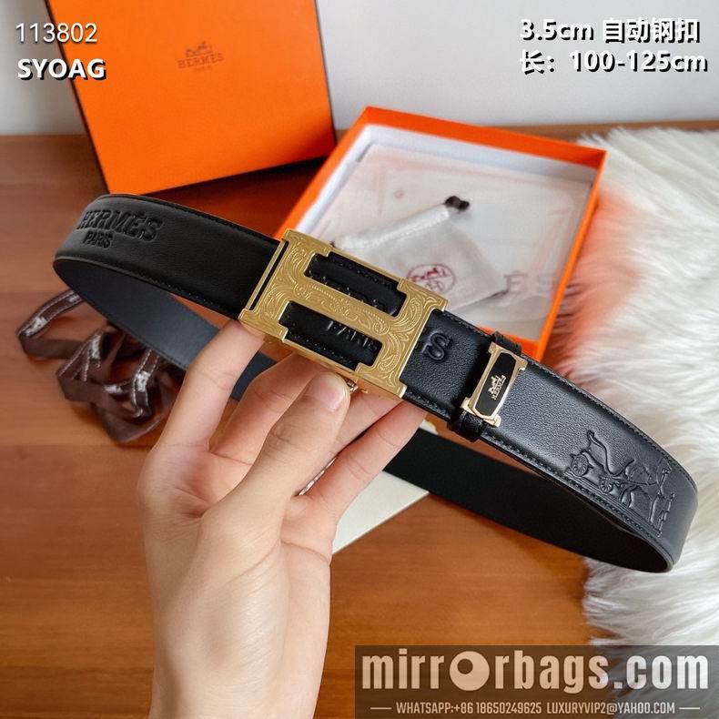 Replica Hermes belt 自动钢扣35mmX100-125cm 8L082502