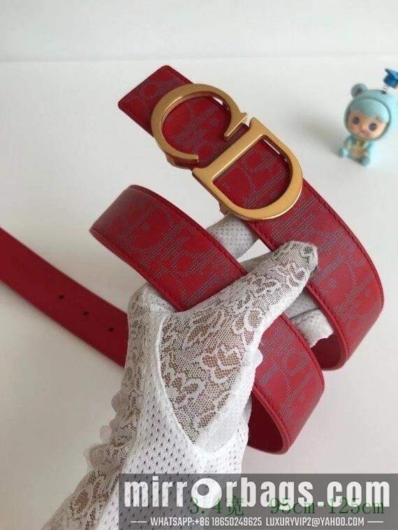 Replica Dior Belt 34mmX95-125cm 7D02