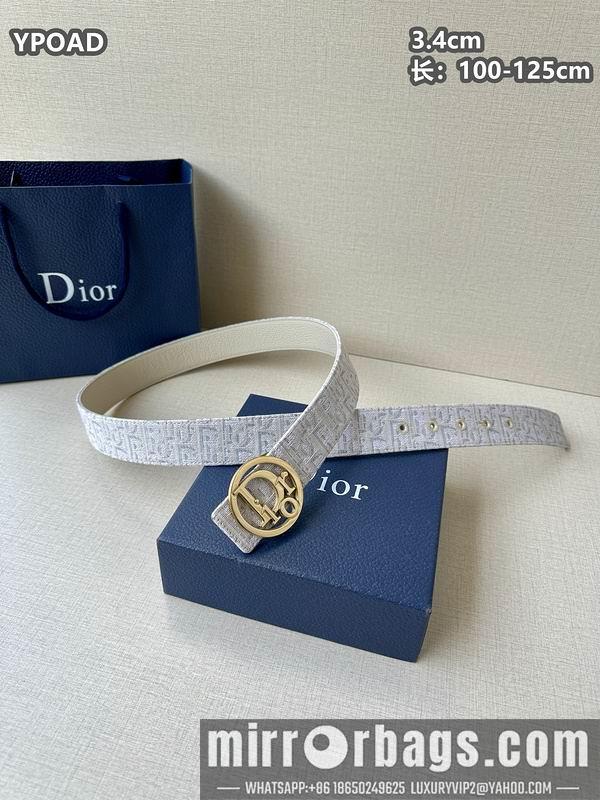 Replica Dior belt 34mmX100-125cm 8L08