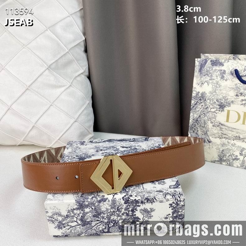 Replica Dior belt 38mmX100-125cm 8L02