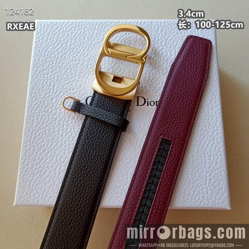 Replica Dior belt 34mmX100-125cm 8L04