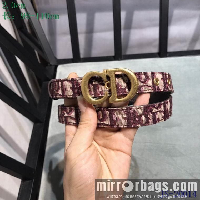 Replica Dior Belt 20mmX95-110cm 8L09