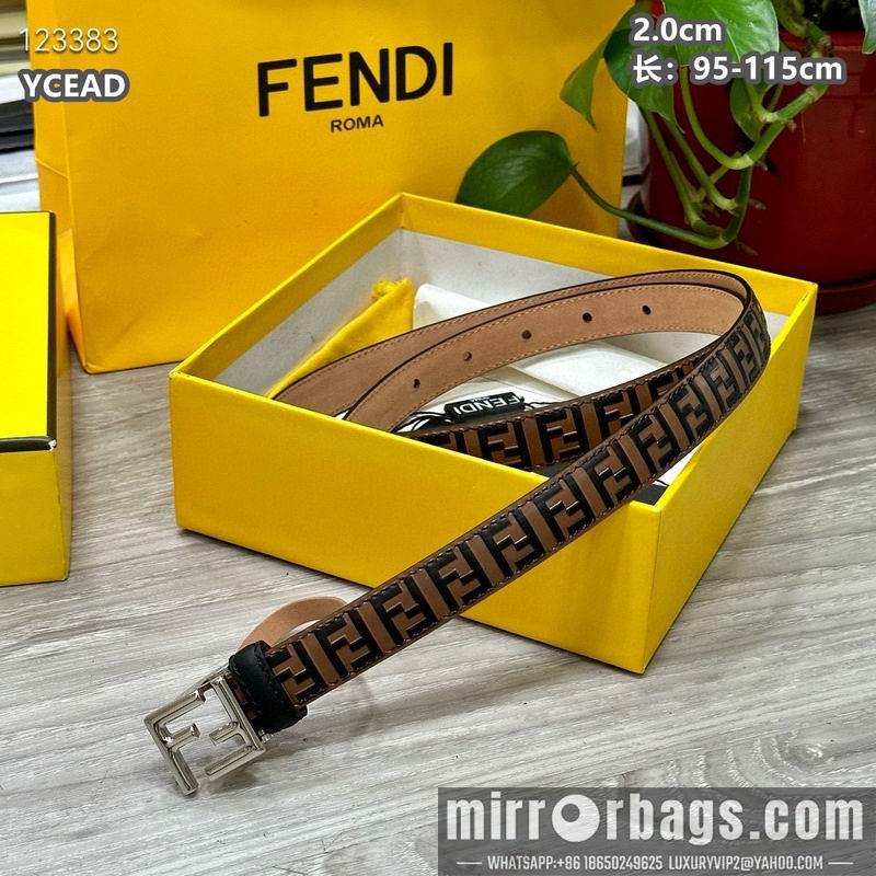 Replica Fendi belt 20mmX95-115cm 8L14