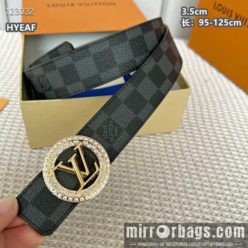 Replica LV belt 35mmX95-125cm 8L18