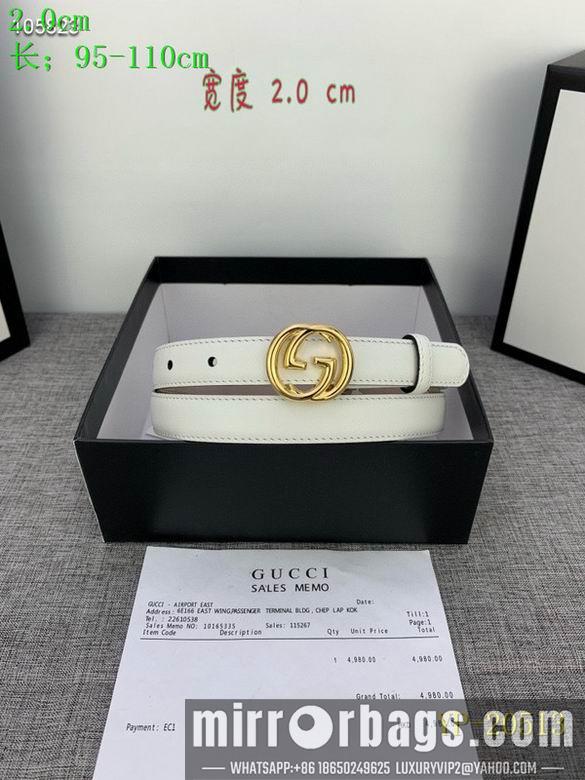 Replica Gucci belt 20mm 95-110cm 8L01