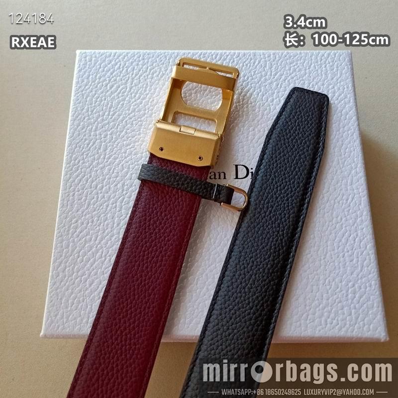 Replica Dior belt 34mmX100-125cm 8L03