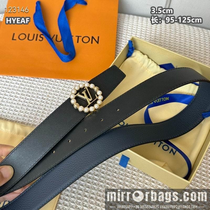 Replica LV belt 35mmX95-125cm 8L16