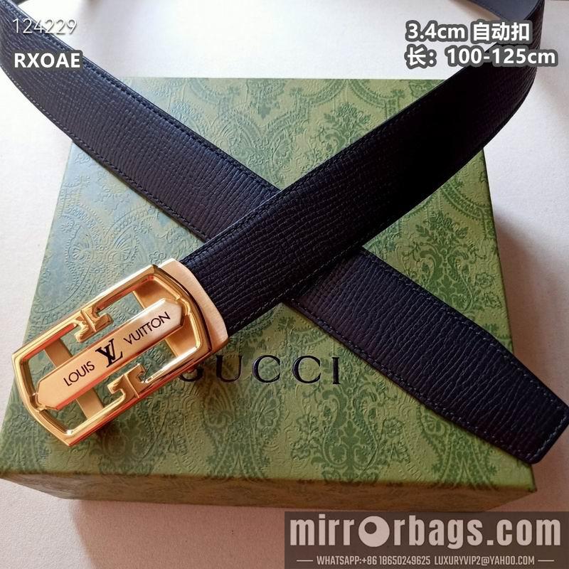 Replica LV belt 34mmX100-125cm 8L31