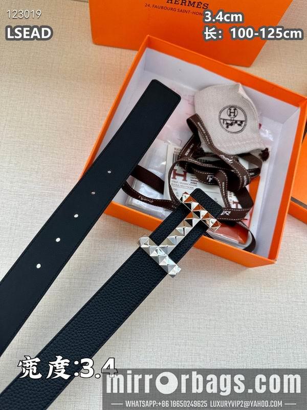 Replica Hermes belt 34mmX100-125cm 8L06