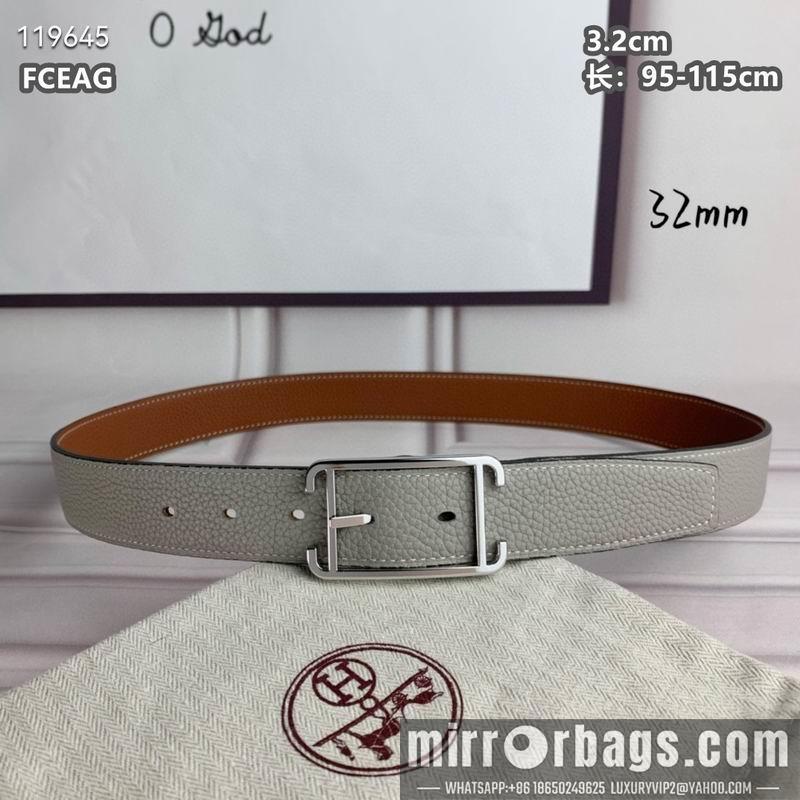 Replica Hermes belt 32mmX95-115cm 8L040801