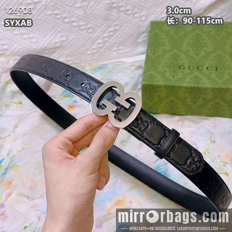 Replica Gucci belt 30mmX90-115cm 8L25