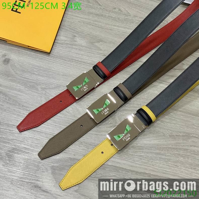 Replica Fendi Belt 34mmX95-125cm 7D02