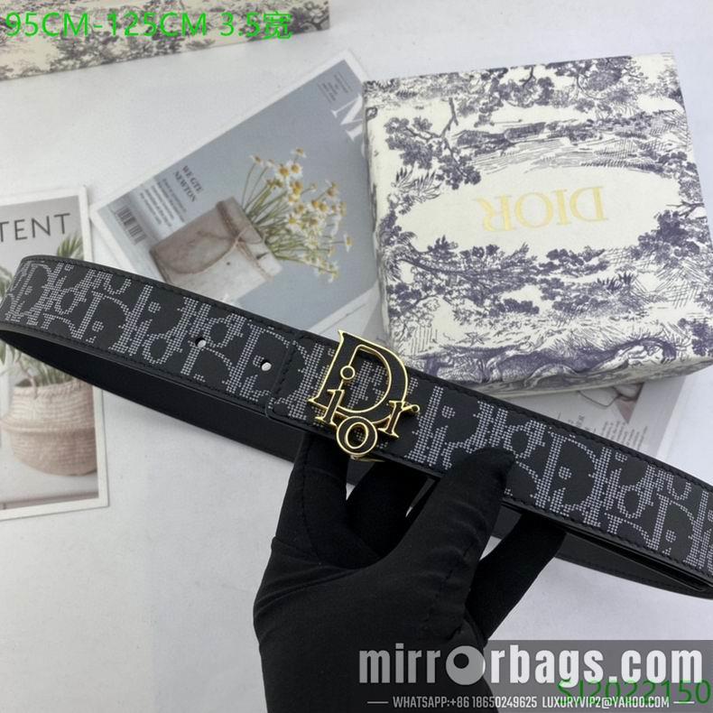 Replica Dior belt 35mmX95-125cm 7D06