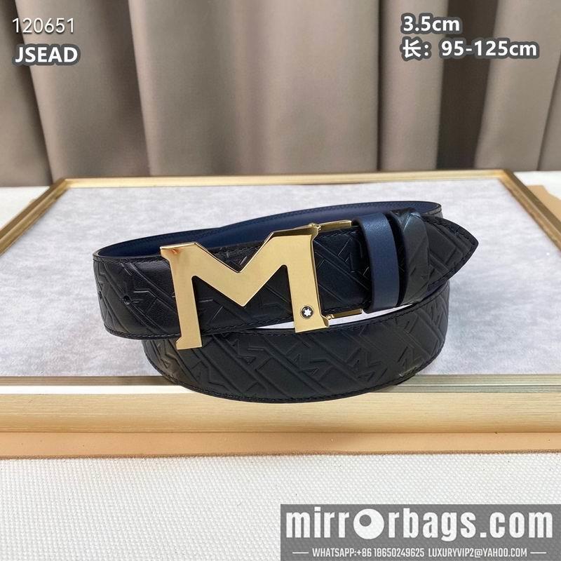 Replica Montblanc belt 35mmX95-125cm 8L072001