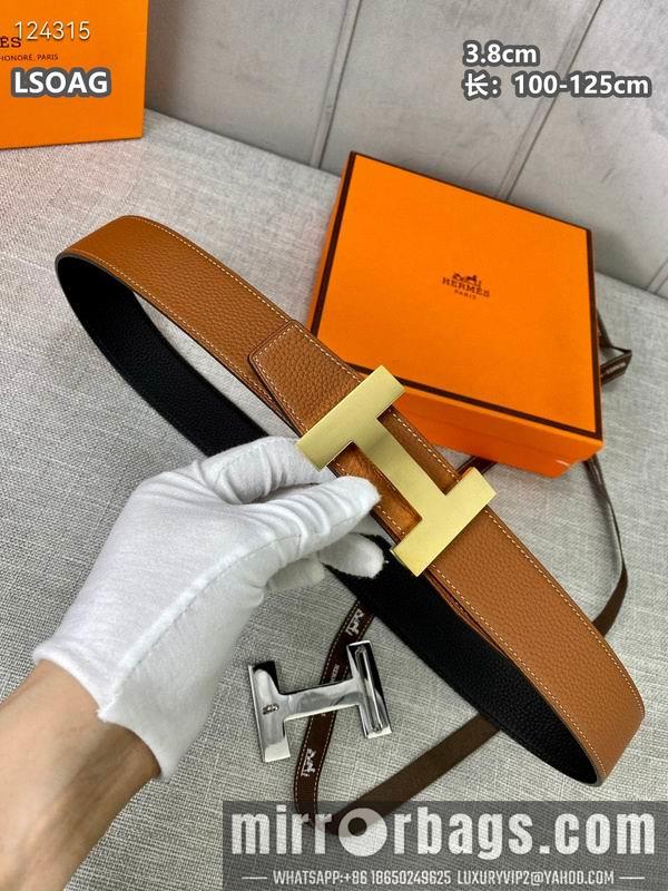 Replica Hermes belt 38mmX100-125cm 8L04