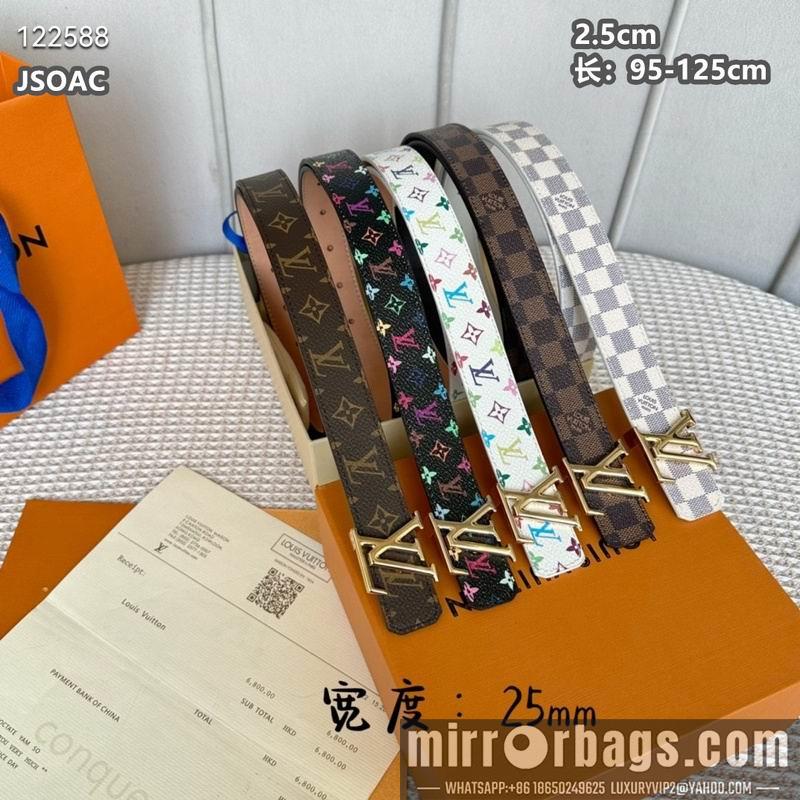 Replica LV belt 25mmX95-125cm 8L17