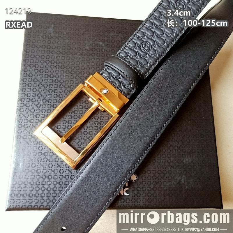 Replica Montblanc belt 34mmX100-125cm 8L06