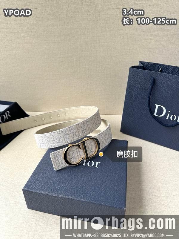 Replica Dior belt 34mmX100-125cm 8L09