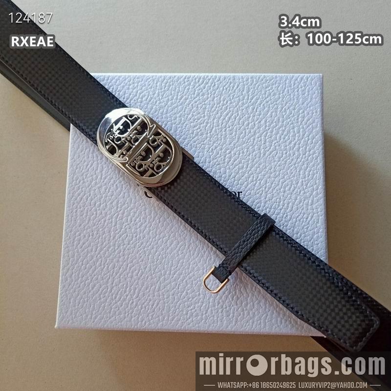 Replica Dior belt 34mmX100-125cm 8L02