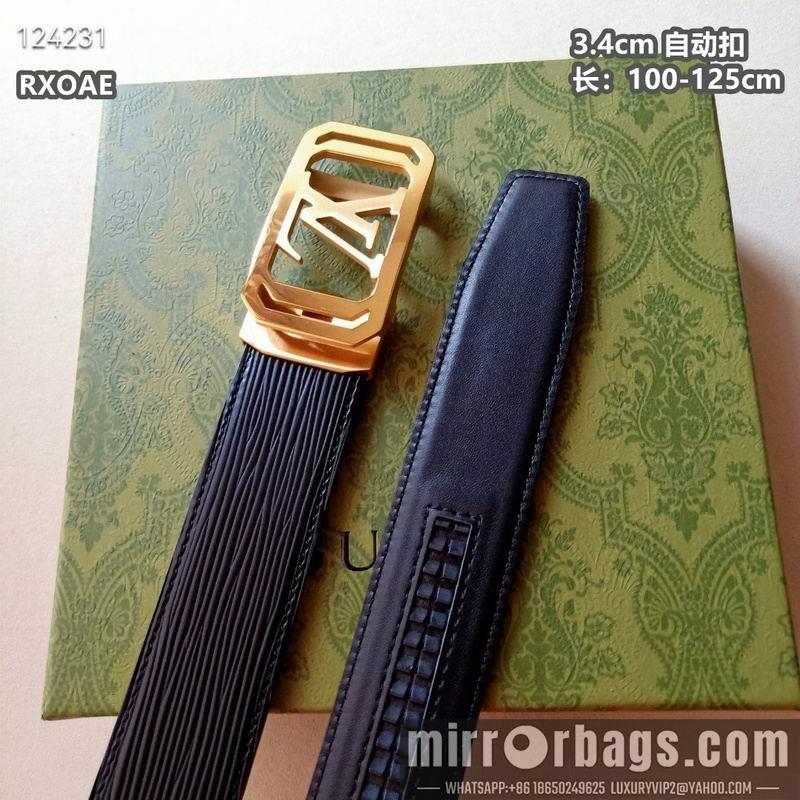 Replica LV belt 34mmX100-125cm 8L30