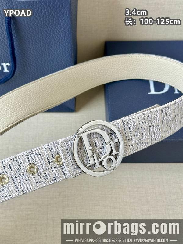 Replica Dior belt 34mmX100-125cm 8L08