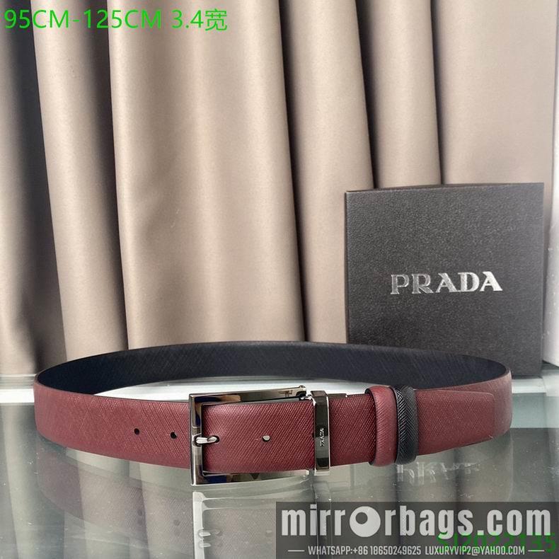 Replica Prada Belt 34mmX95-125cm 7D01