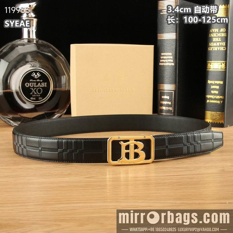 Replica Burberry belt 34mmX100-125cm 8L05
