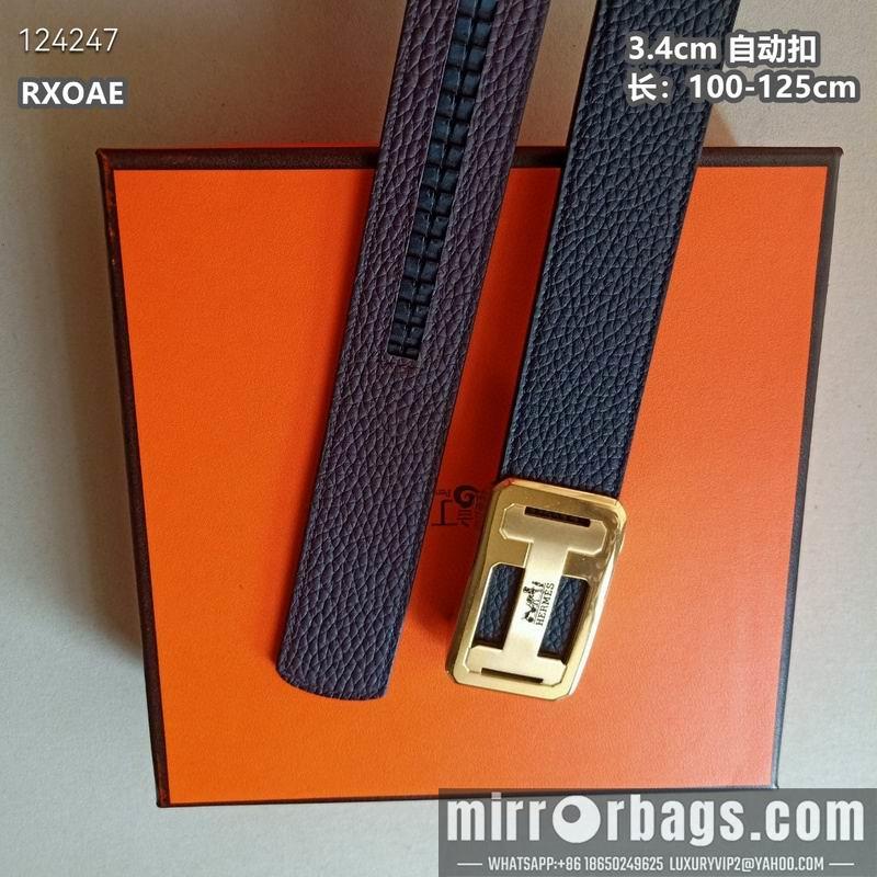 Replica Hermes belt 34mmX100-125cm 8L08